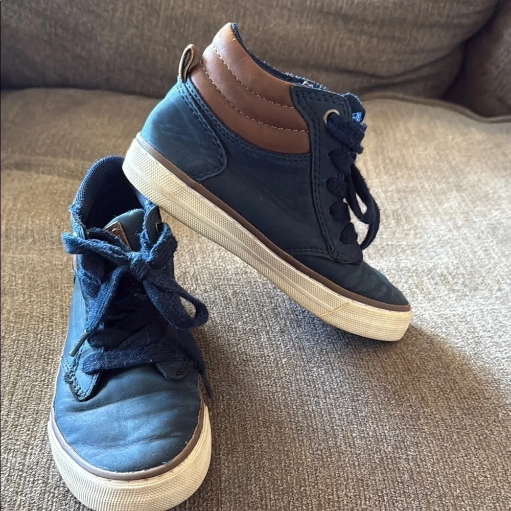 Children’s Place brand, Little Boys as 11, Navy Blue High-Top Sneakers